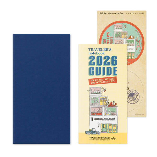 Traveler's Notebook Diary 2026 Weekly + Memo Second Half, Regular Size