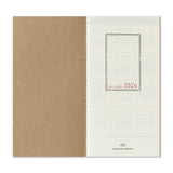 Traveler's Notebook Diary 2026 Weekly + Memo Second Half, Regular Size