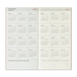 Traveler's Notebook Diary 2026 Weekly + Memo Second Half, Regular Size