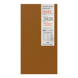 Traveler's Company 2026 Regular Size Refill - Weekly Vertical 2nd Half