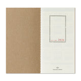Traveler's Company 2026 Regular Size Refill - Weekly Vertical 2nd Half