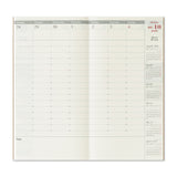 Traveler's Company 2026 Regular Size Refill - Weekly Vertical 2nd Half