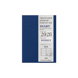 Traveler's Company 2026 Passport Notebook Refill - Weekly 2nd Half