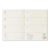 Traveler's Company 2026 Passport Notebook Refill - Weekly 2nd Half