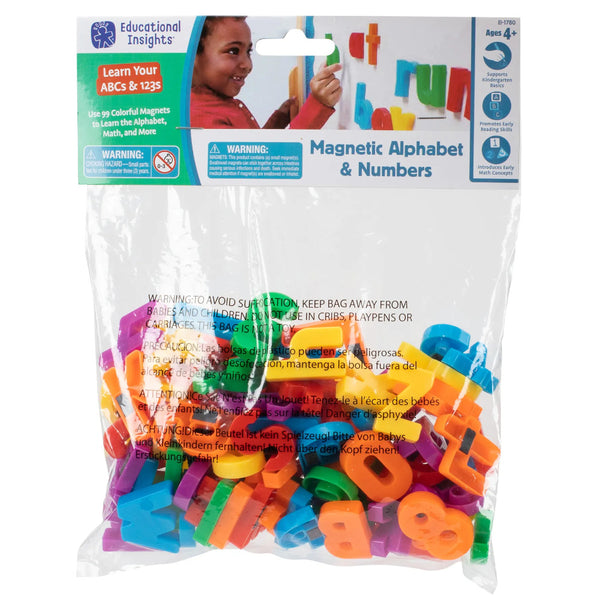 Educational Insights Magnetic Alphabet Letters & Numbers