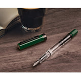 TWSBI Eco Irish Green & Oynx Fountain Pen - Medium Nib