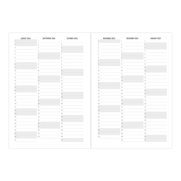 Letts 2026-2027 Agenda - Weekly, A5, Daisies