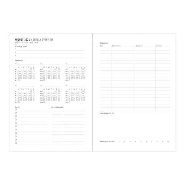 Letts 2026-2027 Agenda - Weekly, A5, Dazzle Purple