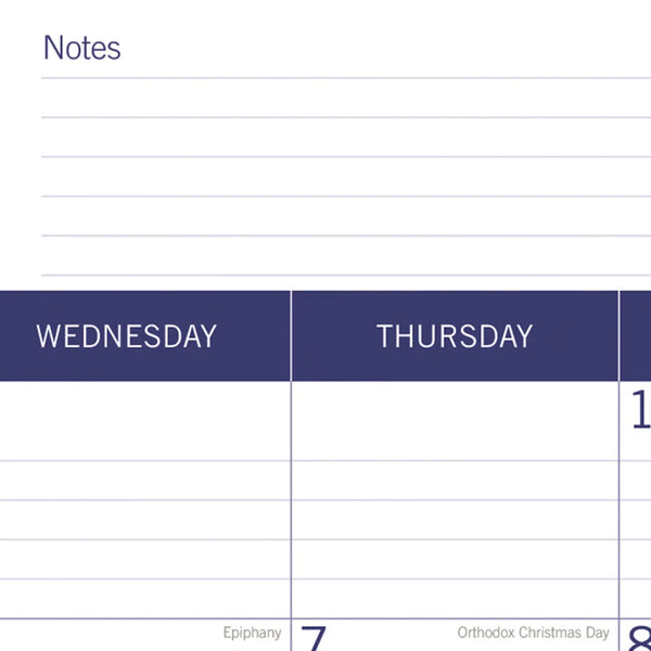 Blueline DuraGlobe™ 2027 Monthly Desk Pad Calendar