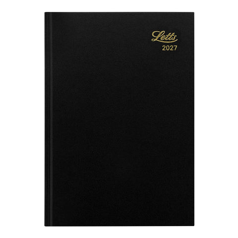 Letts 2027 Agenda - Daily, A5 Standard Black