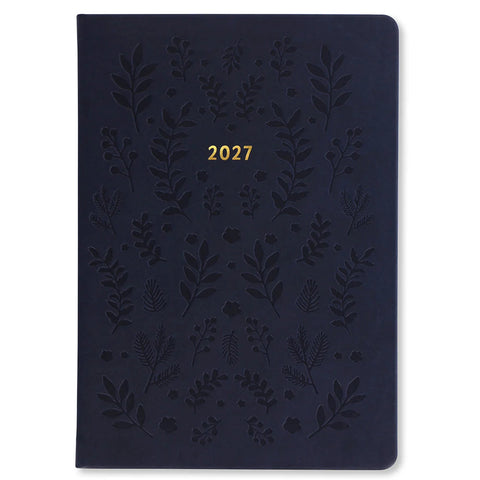 Letts 2027 Agenda - Weekly, A5 Woodland Navy