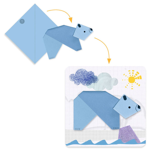 Djeco First Paper Foldings Origami Kit - Animals