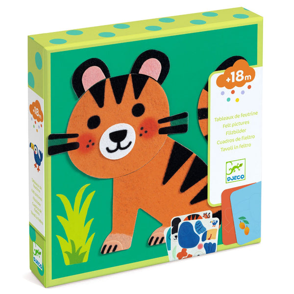 Djeco Felt Pictures Collage Kit - Soft Animals