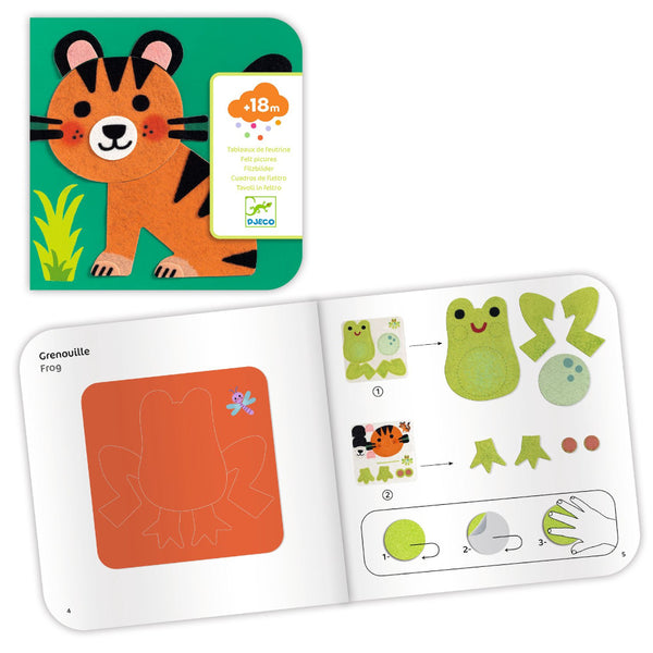 Djeco Felt Pictures Collage Kit - Soft Animals