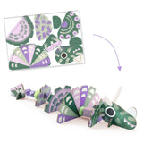 Djeco Chenille Wire Threading & Bead Craft Kit - Terrible Dinos