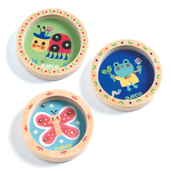 Djeco Mini Marble Skill Game - Nature, Assorted