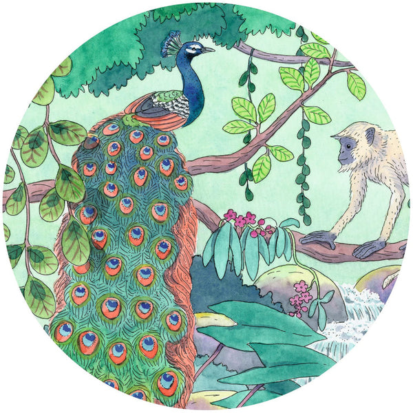 Djeco 54pc Silhouette Puzzle - Indian Jungle, Age 5+