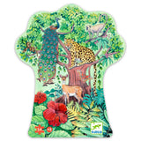 Djeco 54pc Silhouette Puzzle - Indian Jungle, Age 5+
