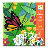 Djeco Art Card Painting Kit - Indonesia, Age 5+