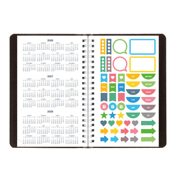 Blueline 2026-2027 Agenda - Daily, Classic Black