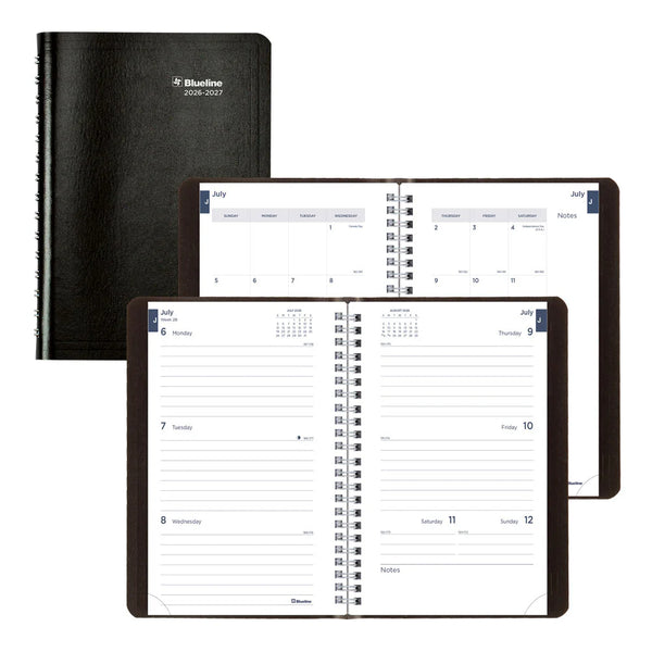 Blueline 2026-2027 Academic Agenda - Weekly, Classic Black