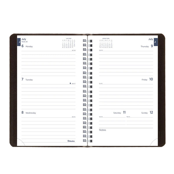 Blueline 2026-2027 Academic Agenda - Weekly, Classic Black