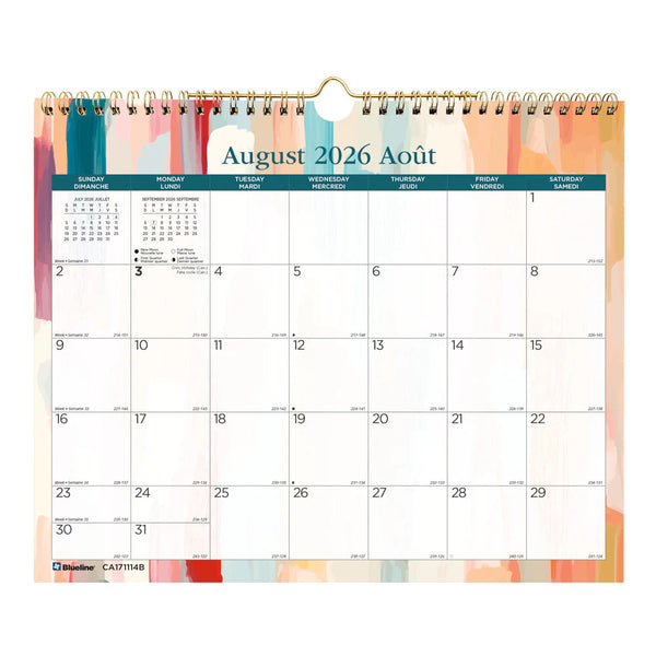 Blueline 2026-2027 Calendar - Splash