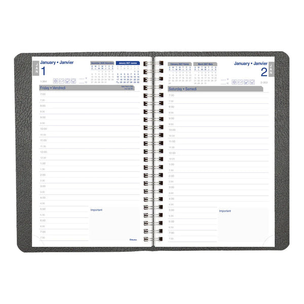 Blueline 2027 Agenda - Daily/Monthly, Net Zero Carbon™, Black