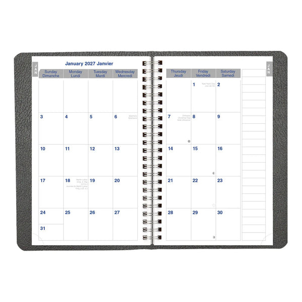 Blueline 2027 Agenda - Daily/Monthly, Net Zero Carbon™, Black