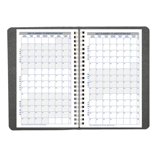 Blueline 2027 Agenda - Daily/Monthly, Net Zero Carbon™, Black