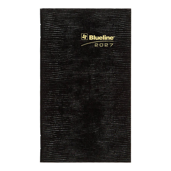 Blueline 2027 Agenda - Two-Weekly, Essential Pocket Planner, Black