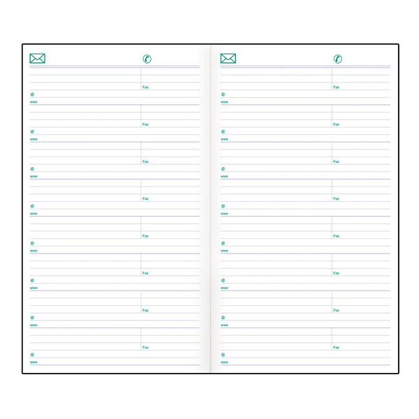 Blueline 2027 Agenda - Two-Weekly, Essential Pocket Planner, Black