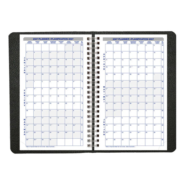 Blueline 2027 Agenda - Weekly, Net Zero Carbon™, Black