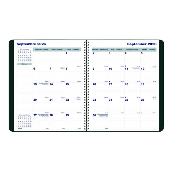 Blueline 2027 Agenda - Monthly, Essential Planner, Black