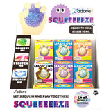 J'Adore Squeeeeez Toy - Magic Orb Squish Ball, Assorted
