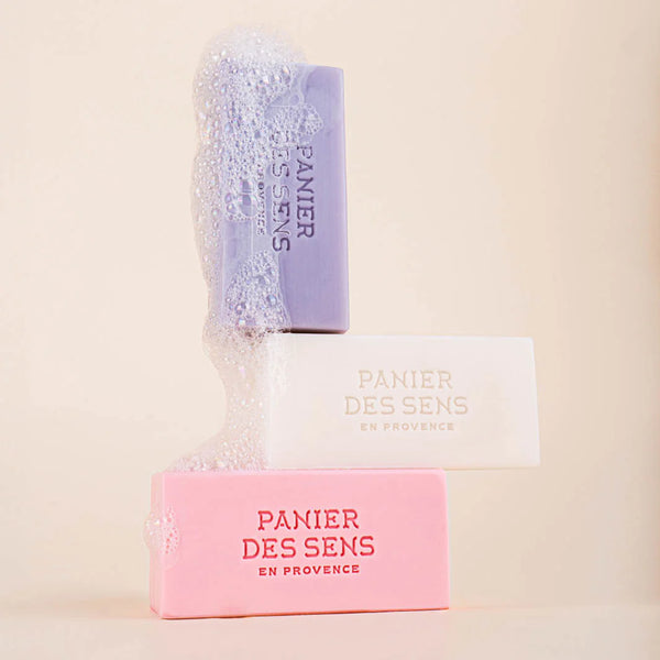 Panier des Sens Gift Set of 3 x 100g Scented Solid Soaps - Cotton, Lavender, Rose Nectar