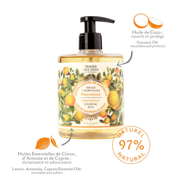 Panier des Sens Liquid Marseille Soap 500ml - Soothing Provence