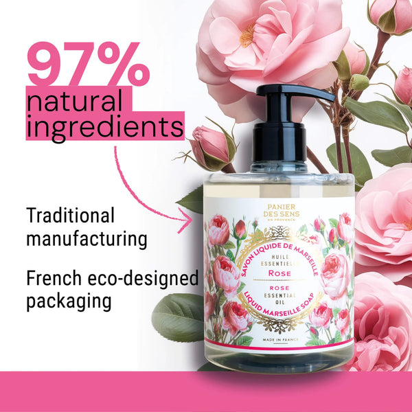 Panier des Sens Liquid Marseille Soap 500ml - Rejuvenating Rose