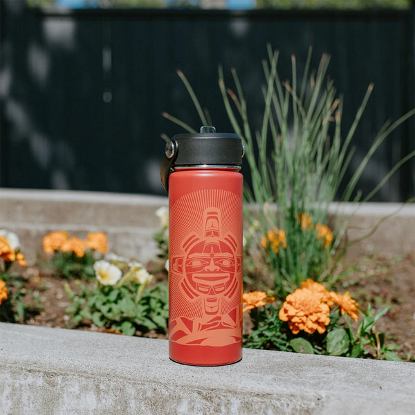 Native Northwest Metal Water Bottle 21oz - Chilkat Sun