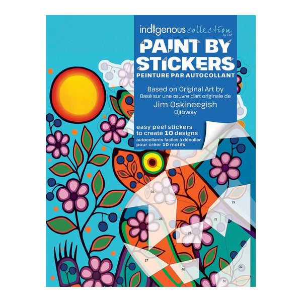Indigenous Collection Paint by Sticker - Jim Oskineegish: Yellow Floral Garden