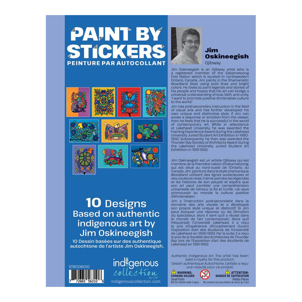 Indigenous Collection Paint by Sticker - Jim Oskineegish: Yellow Floral Garden