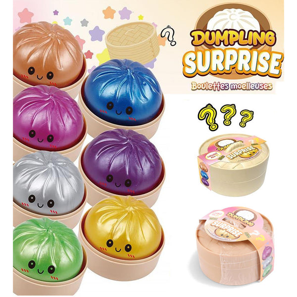CTG Fidget Stress Toy, Squishy Dumpling Surprise - Metallic, Assorted
