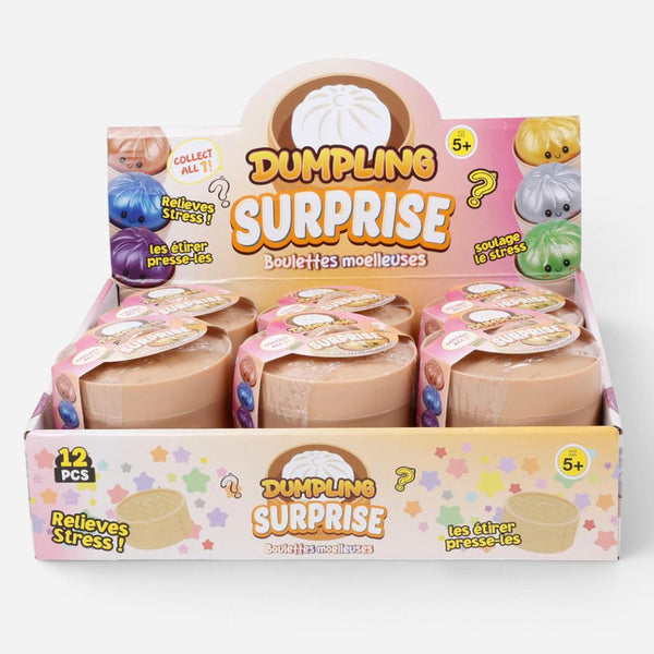 CTG Fidget Stress Toy, Squishy Dumpling Surprise - Metallic, Assorted