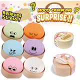 CTG Fidget Stress Toy, Squishy Dumpling Surprise - Moody Face, Assorted
