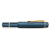 Kaweco AL Sport Piston Fountain Pen, Navy/Gold, Fine Nib