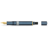 Kaweco AL Sport Piston Fountain Pen, Navy/Gold, Fine Nib