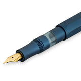 Kaweco AL Sport Piston Fountain Pen, Navy/Gold, Fine Nib