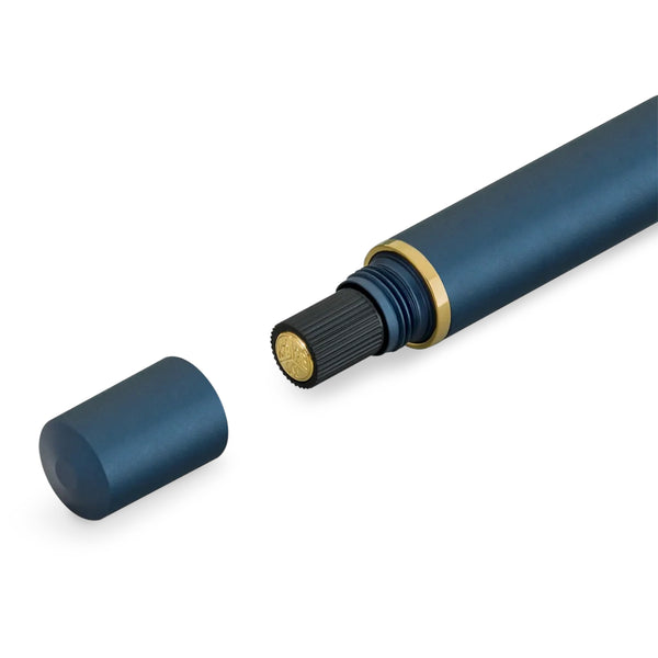 Kaweco AL Sport Piston Fountain Pen, Navy/Gold, Fine Nib