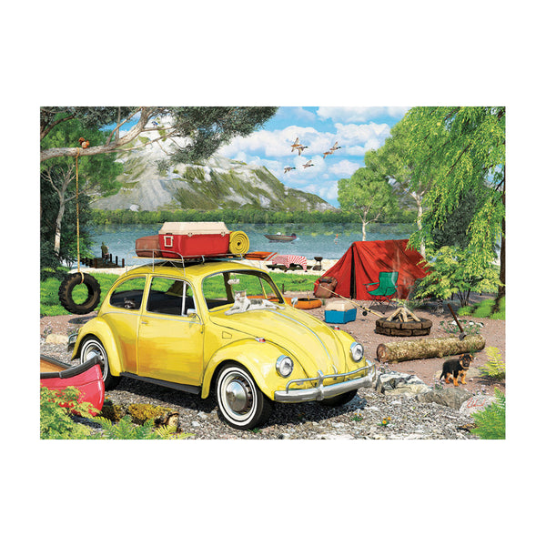 Eurographics 550pc Puzzle - VW Beetle Camping Tin