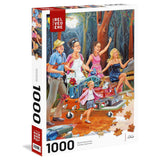Pierre Belvedere 1000pc Puzzle - Traveling Family, Veilleux